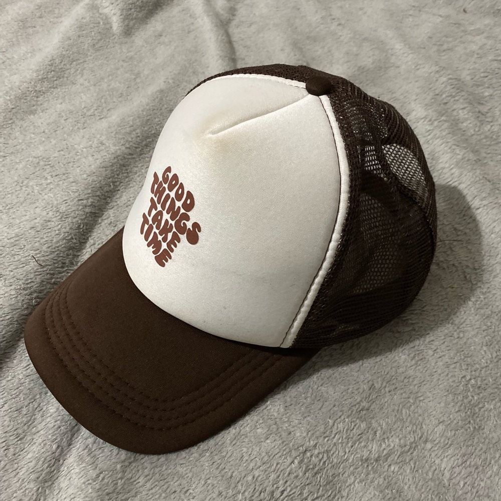 Brown Netted Baseball Cap